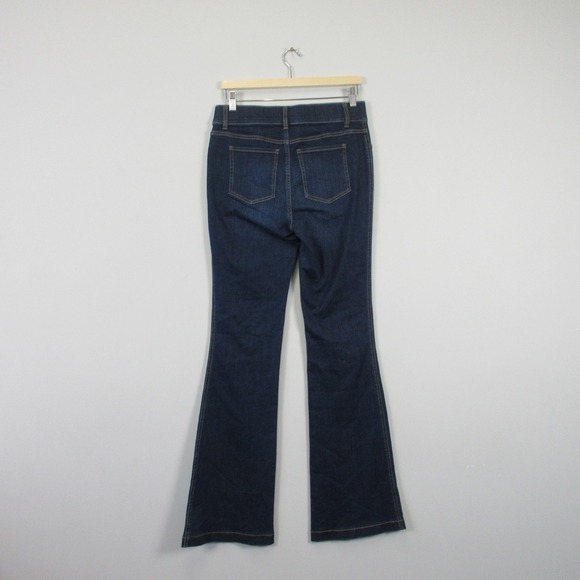 Spanx Clean Indigo Bootcut Trouser Women M Blue Flare Jeans Cotton Blend 562 - Picture 2 of 14